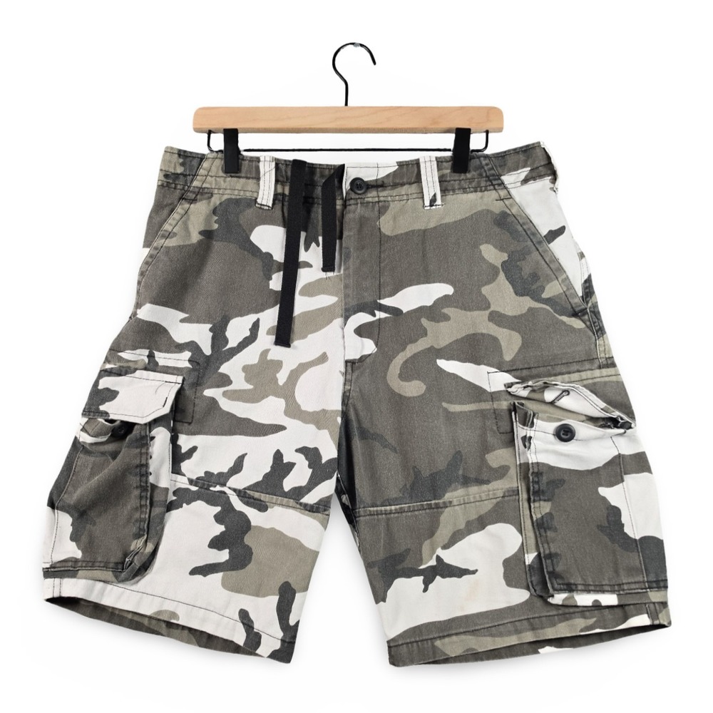 Rothco B.D.U. Camo Cargo Shorts Medium Regular 31-35" Waist Military Style Men's